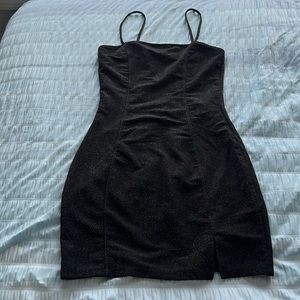 Black Sparkly Mini Dress